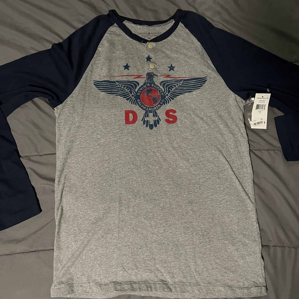 Denim and Supply Ralph Lauren baseball tee sz M